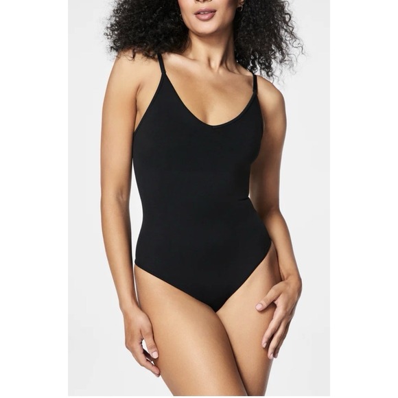 SPANX Other - NWT Spanx Seamless‎ Shaping Thong Bodysuit Very Black Sz XL